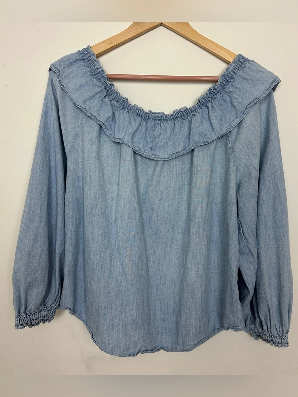 Free People Lilly Of The Valley Ruffle Blouse Sz S